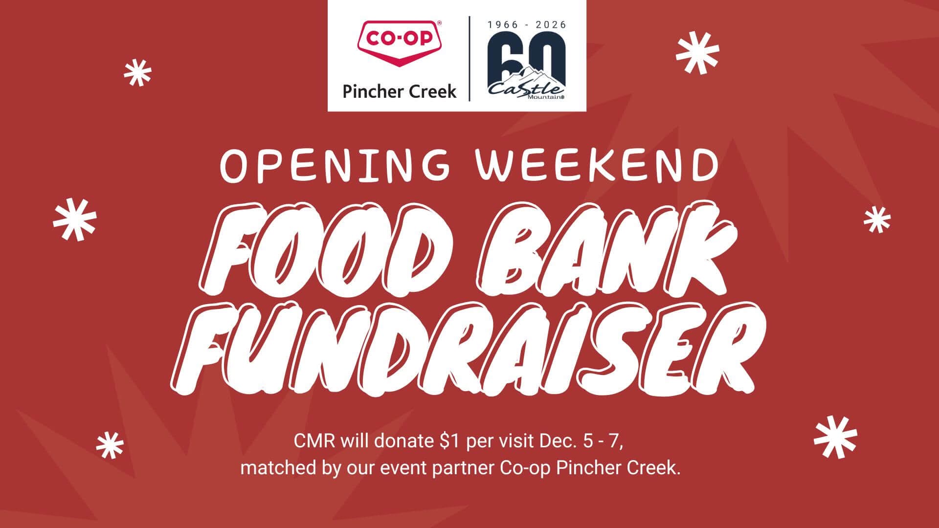 2025 Opening Weekend Food Bank Fundraiser